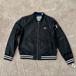 Levi’s Black Bomber Jacket w/ Sleeve Pocket